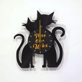 Cats In Love ~ Vinyl Record Clock Art