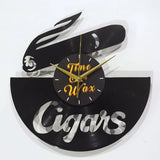 Cigars ~ Vinyl Record Clock Art