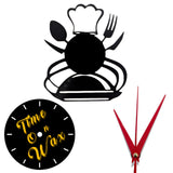 Dinner is Served ~ Vinyl Record Clock