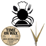 Dinner is Served ~ Vinyl Record Clock