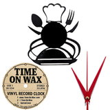Dinner is Served ~ Vinyl Record Clock