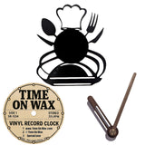 Dinner is Served ~ Vinyl Record Clock