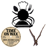 Dinner is Served ~ Vinyl Record Clock