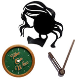 Flowing Hair ~ Vinyl Record Clock