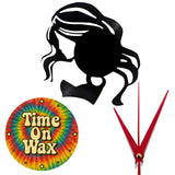 Flowing Hair ~ Vinyl Record Clock