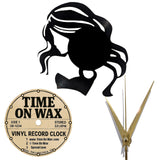 Flowing Hair ~ Vinyl Record Clock