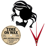 Flowing Hair ~ Vinyl Record Clock