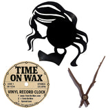 Flowing Hair ~ Vinyl Record Clock