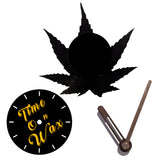 Ganja Leaf ~ Vinyl Record Clock