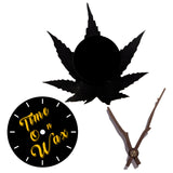 Ganja Leaf ~ Vinyl Record Clock