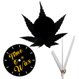 Ganja Leaf ~ Vinyl Record Clock