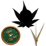 Ganja Leaf ~ Vinyl Record Clock