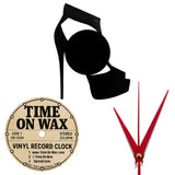 High Heel ~ Vinyl Record Clock