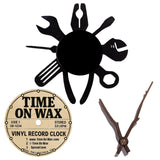 Handyman's Tools ~ Vinyl Record Clock