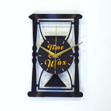 Hourglass ~ Vinyl Record Clock Art