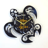 Sea Turtle ~ Vinyl Record Clock Art