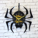 Spider ~ Vinyl Record Clock Art