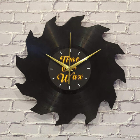 Buzzsaw ~ Vinyl Record Clock Art