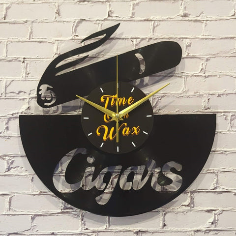 Cigars ~ Vinyl Record Clock Art
