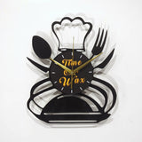 Dinner Is Served ~ Vinyl Record Clock Art