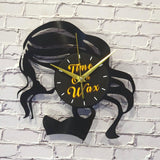 Flowing Hair ~ Vinyl Record Clock Art