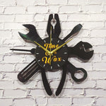 Handyman's Tools ~ Vinyl Record Clock Art