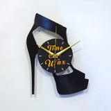 High Heel ~ Vinyl Record Clock Art