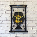 Hourglass ~ Vinyl Record Clock Art