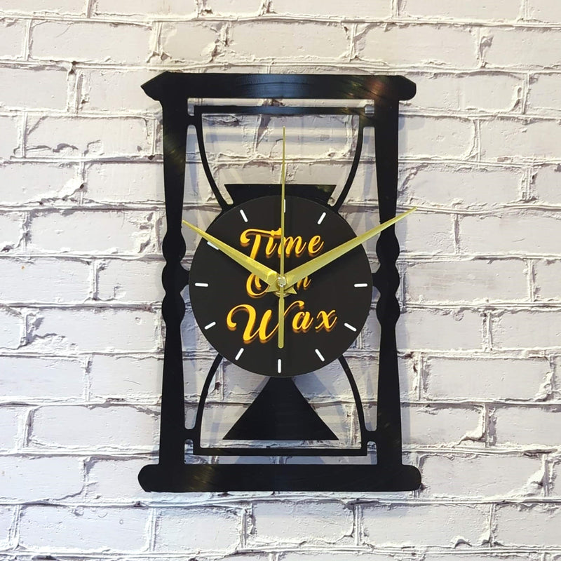 Hourglass ~ Vinyl Record Clock