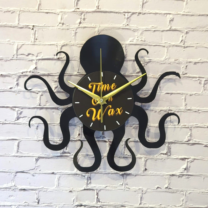 Octopus ~ Vinyl Record Clock
