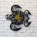 Sea Turtle ~ Vinyl Record Clock Art