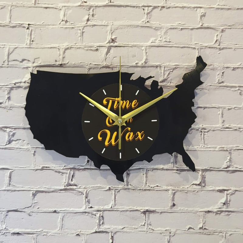USA ~ Vinyl Record Clock